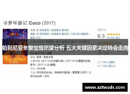 帕利尼亚冬窗加盟愿望分析 五大关键因素决定转会走向